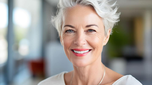 Why is surgical facelift indicated on severely aging faces?
